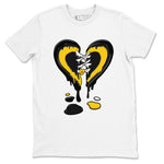 Dunk High Pollen shirts to match jordans Melting Heart sneaker match tees Dunk High Pollen SNRT Sneaker Release Tees unisex cotton White 2 crew neck shirts