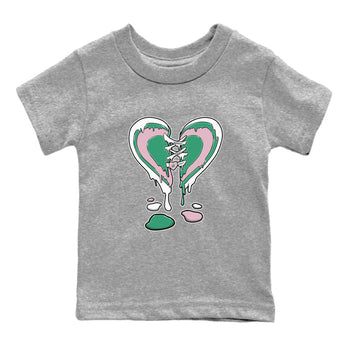 Dunk Low Medium Soft Pink Malachite shirt to match jordans Melting Heart sneaker tees Dunks Medium Soft Pink Malachite Streetwear Brand SNRT Sneaker Release Tees baby toddler Heather Grey 2 cotton Shirt
