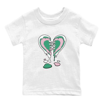 Dunk Low Medium Soft Pink Malachite shirt to match jordans Melting Heart sneaker tees Dunks Medium Soft Pink Malachite Streetwear Brand SNRT Sneaker Release Tees baby toddler White 2 cotton Shirt