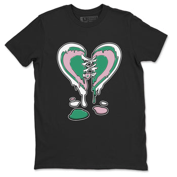 Dunk Low Medium Soft Pink Malachite shirt to match jordans Melting Heart sneaker tees Dunks Medium Soft Pink Malachite Streetwear Brand SNRT Sneaker Release Tees unisex cotton Black 2 crew neck shirt