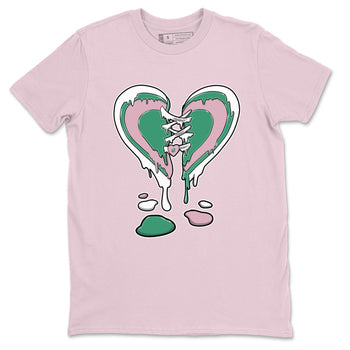 Dunk Low Medium Soft Pink Malachite shirt to match jordans Melting Heart sneaker tees Dunks Medium Soft Pink Malachite Streetwear Brand SNRT Sneaker Release Tees unisex cotton Pink 2 crew neck shirt