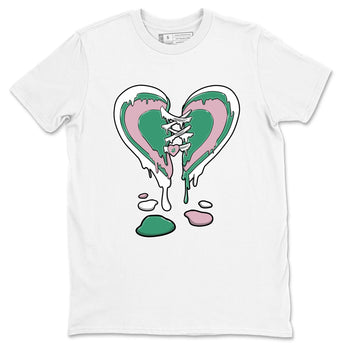 Dunk Low Medium Soft Pink Malachite shirt to match jordans Melting Heart sneaker tees Dunks Medium Soft Pink Malachite Streetwear Brand SNRT Sneaker Release Tees unisex cotton White 2 crew neck shirt