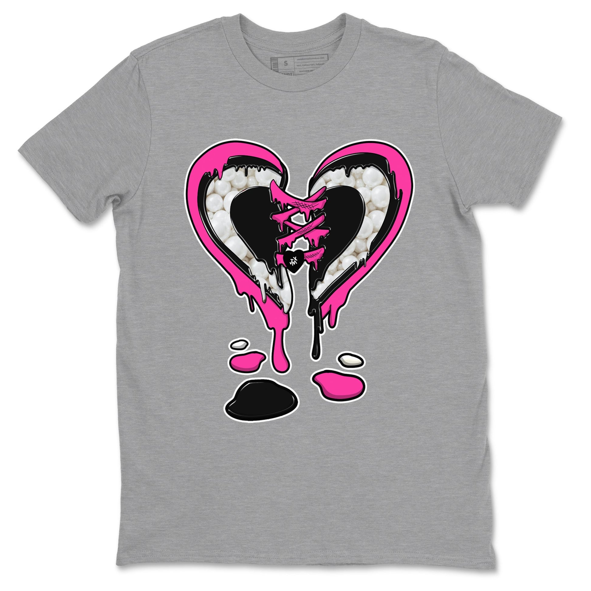 Nike KD 4 Retro Aunt Pearl shirts to match jordans Melting Heart sneaker match tees Nike KD 4 Aunt Pearl match shoes to clothes SNRT Sneaker Tees unisex cotton Heather Grey 2 shirts