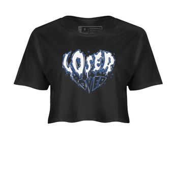 11s Diffused Blue Shirts To Match Jordans Melting Loser Lover sneaker match tees Air Jordan 11 Diffused Blue Tee SNRT Sneaker Release Tees unisex cotton Black 2 Crop Shirts