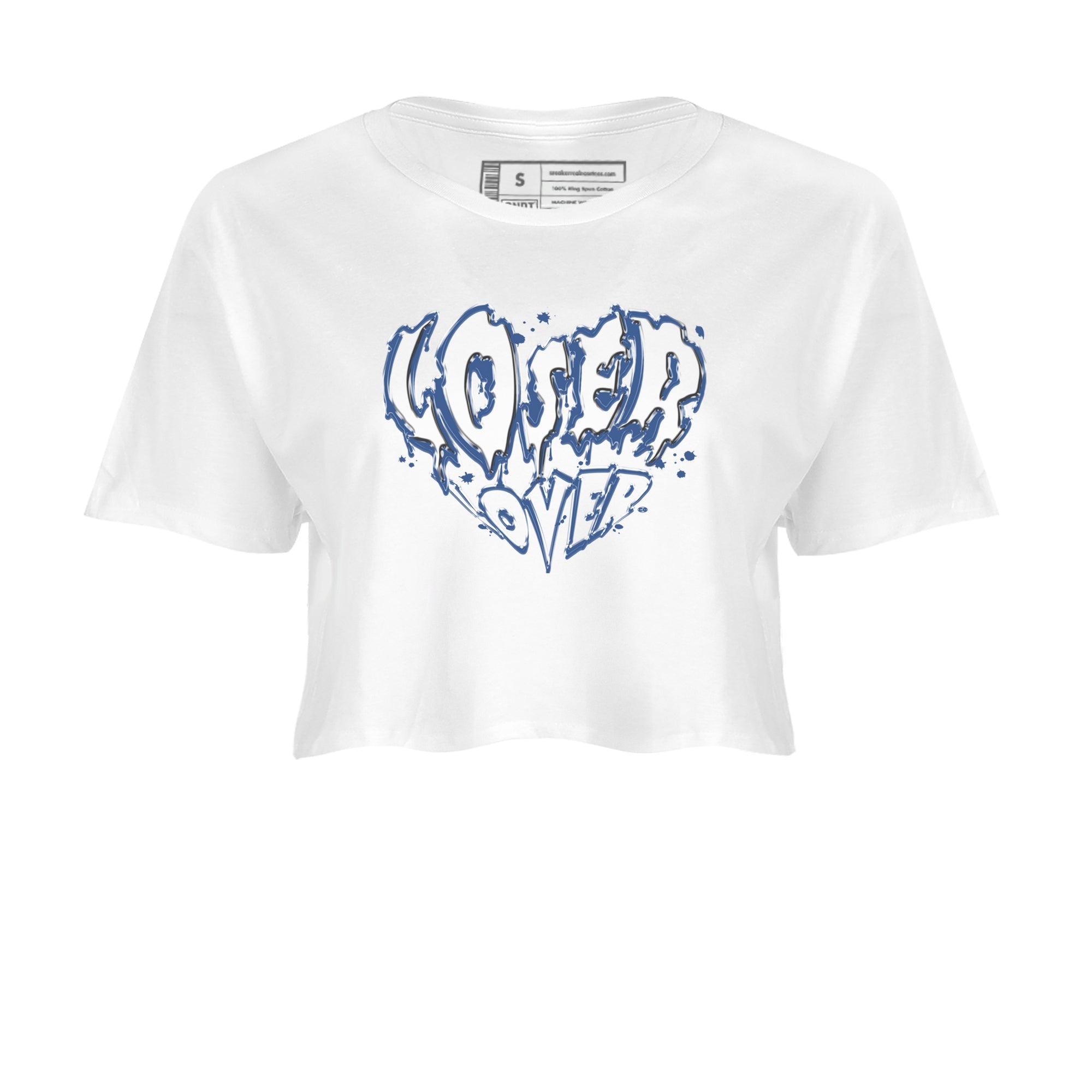 11s Diffused Blue Shirts To Match Jordans Melting Loser Lover sneaker match tees Air Jordan 11 Diffused Blue Tee SNRT Sneaker Release Tees unisex cotton White 2 Crop Shirts