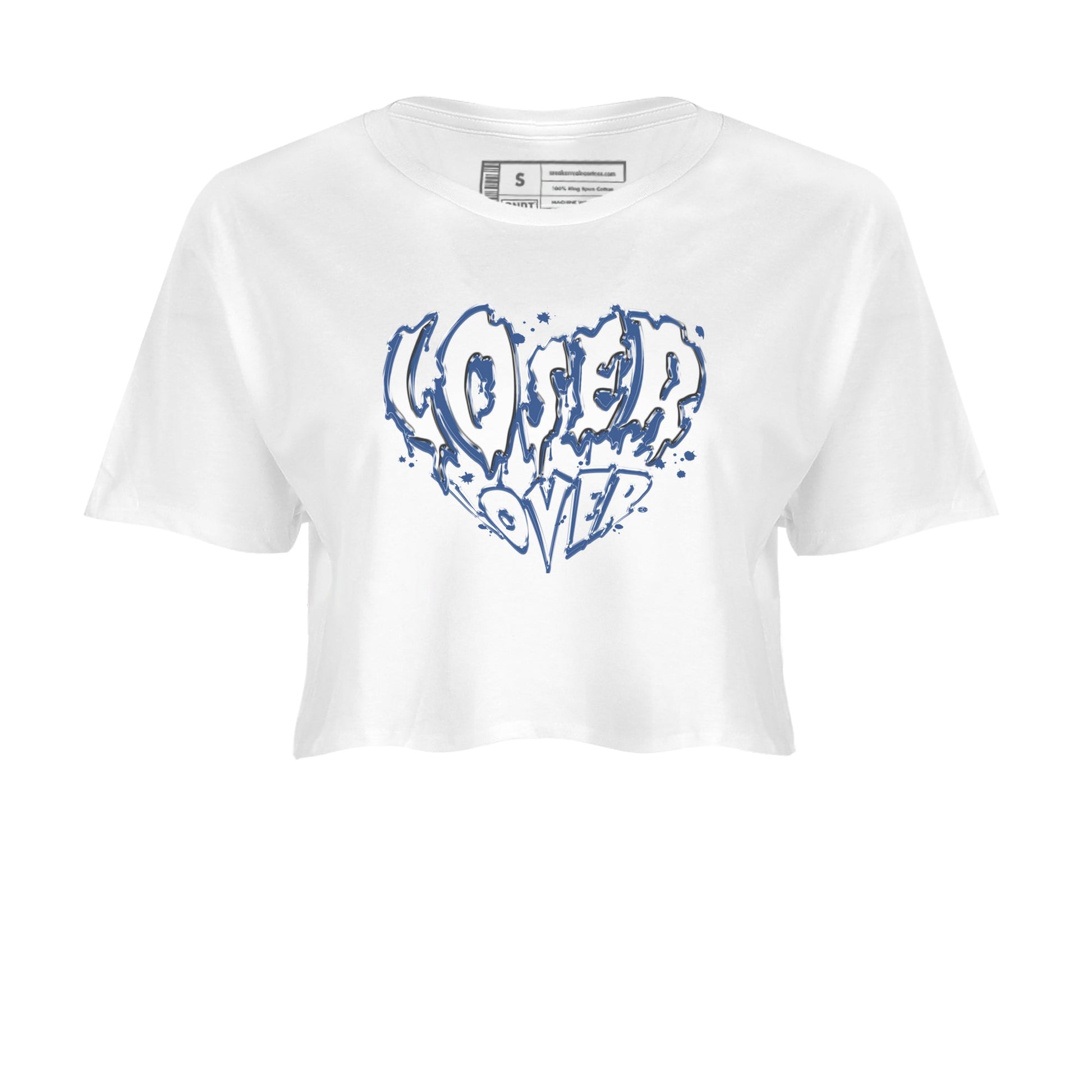 11s Diffused Blue Shirts To Match Jordans Melting Loser Lover sneaker match tees Air Jordan 11 Diffused Blue Tee SNRT Sneaker Release Tees unisex cotton White 2 Crop Shirts