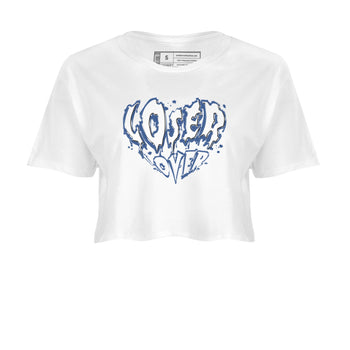 11s Diffused Blue Shirts To Match Jordans Melting Loser Lover sneaker match tees Air Jordan 11 Diffused Blue Tee SNRT Sneaker Release Tees unisex cotton White 2 Crop Shirts