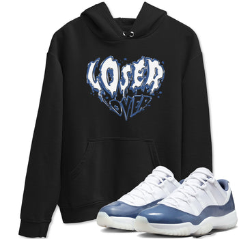 11s Diffused Blue Shirts To Match Jordans Melting Loser Lover sneaker match tees Air Jordan 11 Diffused Blue Tee SNRT Sneaker Release Tees unisex cotton Black 1 crew neck shirts