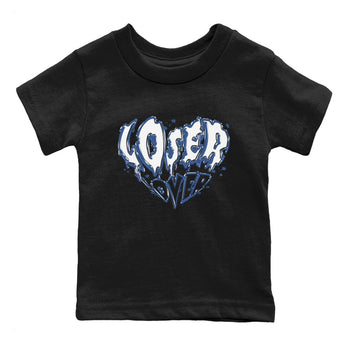 11s Diffused Blue Shirts To Match Jordans Melting Loser Lover sneaker match tees Air Jordan 11 Diffused Blue Tee SNRT Sneaker Release Tees Youth Baby Black 2 crew neck shirts