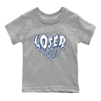 11s Diffused Blue Shirts To Match Jordans Melting Loser Lover sneaker match tees Air Jordan 11 Diffused Blue Tee SNRT Sneaker Release Tees Youth Baby Heather Grey 2 crew neck shirts