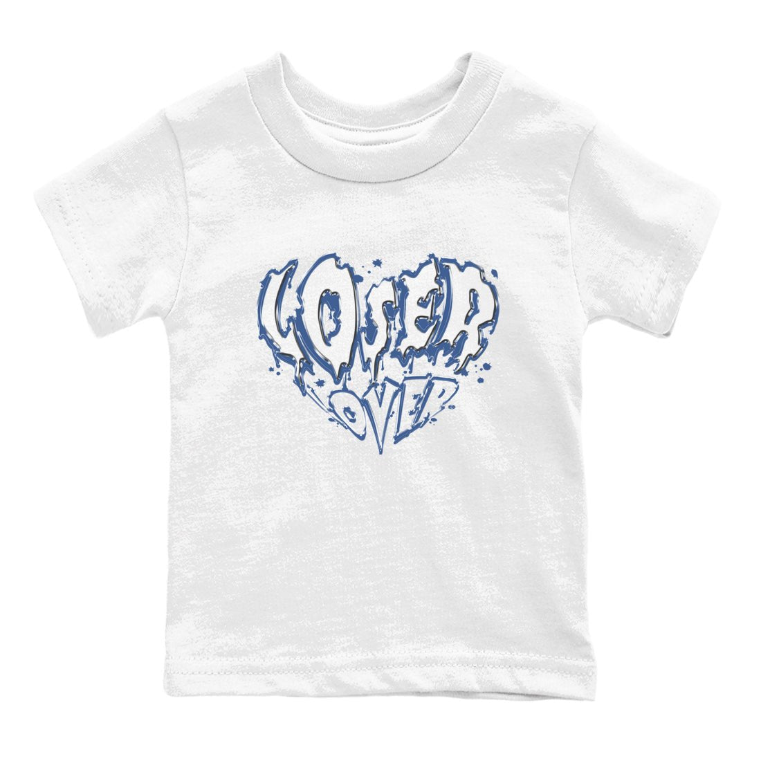 11s Diffused Blue Shirts To Match Jordans Melting Loser Lover sneaker match tees Air Jordan 11 Diffused Blue Tee SNRT Sneaker Release Tees Youth Baby White 2 crew neck shirts