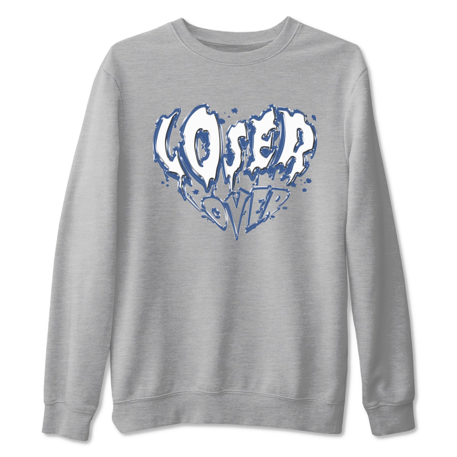 11s Diffused Blue Shirts To Match Jordans Melting Loser Lover sneaker match tees Air Jordan 11 Diffused Blue Tee SNRT Sneaker Release Tees unisex cotton Heather Grey 2 crew neck shirts