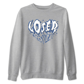 11s Diffused Blue Shirts To Match Jordans Melting Loser Lover sneaker match tees Air Jordan 11 Diffused Blue Tee SNRT Sneaker Release Tees unisex cotton Heather Grey 2 crew neck shirts