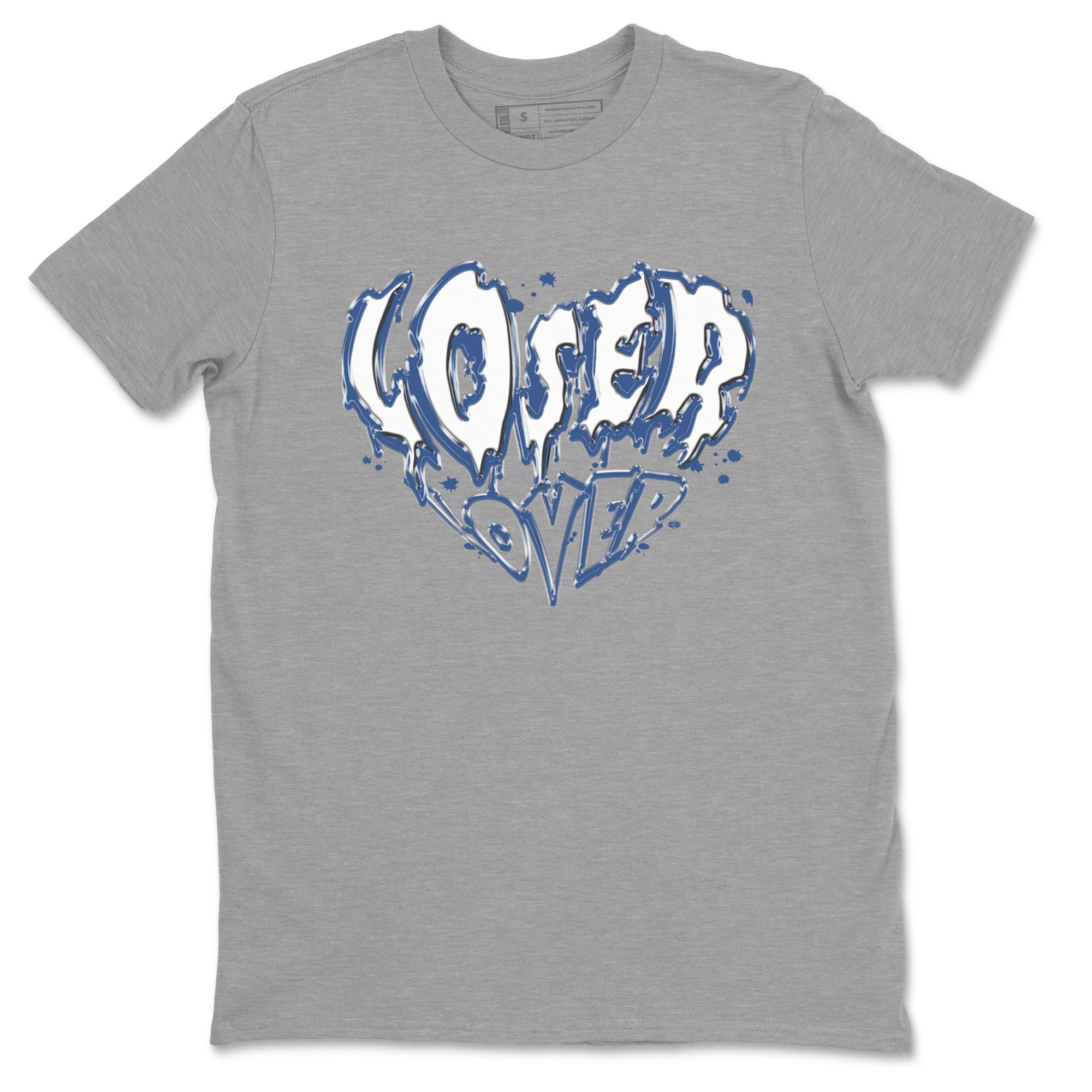 11s Diffused Blue Shirts To Match Jordans Melting Loser Lover sneaker match tees Air Jordan 11 Diffused Blue Tee SNRT Sneaker Release Tees unisex cotton Heather Grey 2 crew neck shirts