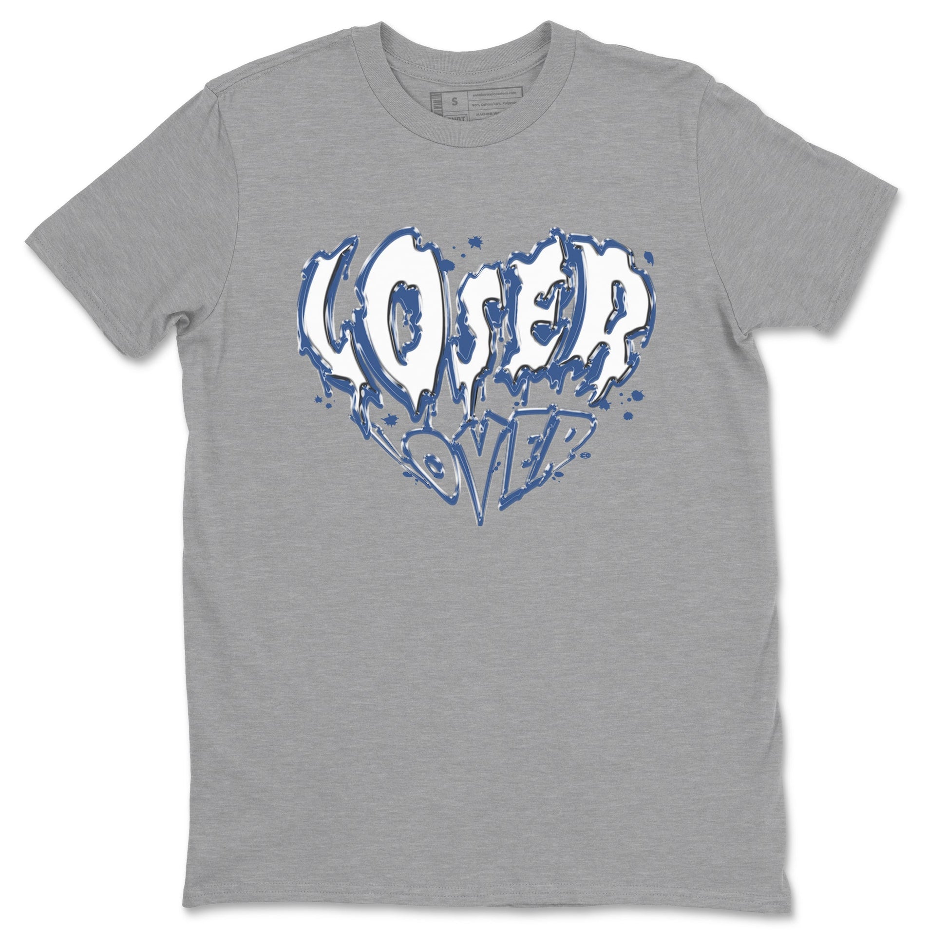 11s Diffused Blue Shirts To Match Jordans Melting Loser Lover sneaker match tees Air Jordan 11 Diffused Blue Tee SNRT Sneaker Release Tees unisex cotton Heather Grey 2 crew neck shirts