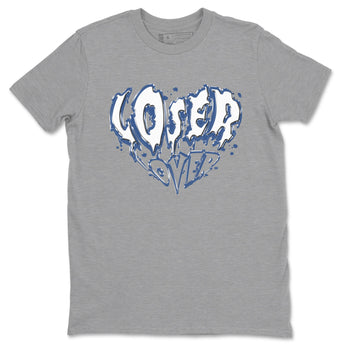 11s Diffused Blue Shirts To Match Jordans Melting Loser Lover sneaker match tees Air Jordan 11 Diffused Blue Tee SNRT Sneaker Release Tees unisex cotton Heather Grey 2 crew neck shirts
