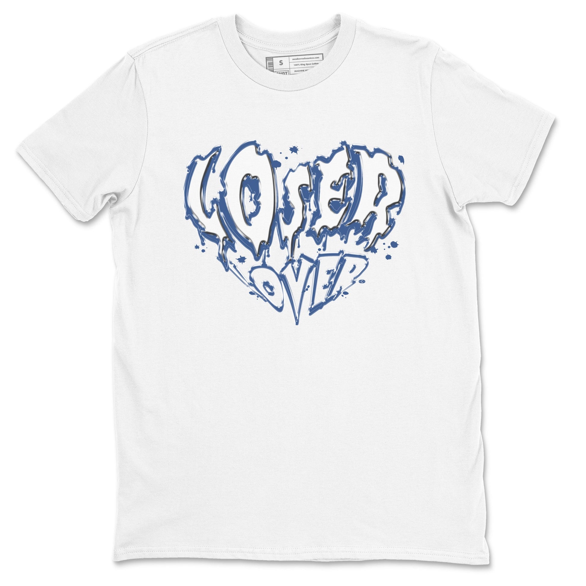 11s Diffused Blue Shirts To Match Jordans Melting Loser Lover sneaker match tees Air Jordan 11 Diffused Blue Tee SNRT Sneaker Release Tees unisex cotton White 2 crew neck shirts