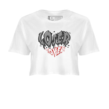 3s Cement Grey shirts to match jordans Melting Loser Lover sneaker match tees Air Jordan 3 Cement Grey match shoes to clothes SNRT Sneaker Tees unisex cotton White 2 crop tee