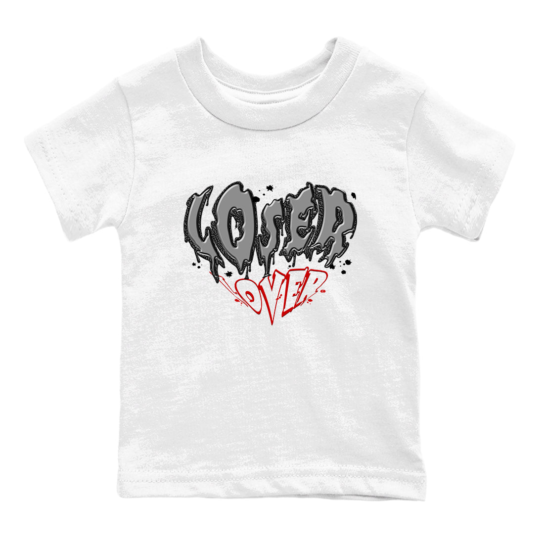 3s Cement Grey shirts to match jordans Melting Loser Lover sneaker match tees Air Jordan 3 Cement Grey match shoes to clothes SNRT Sneaker Tees Youth Baby White 2 tee
