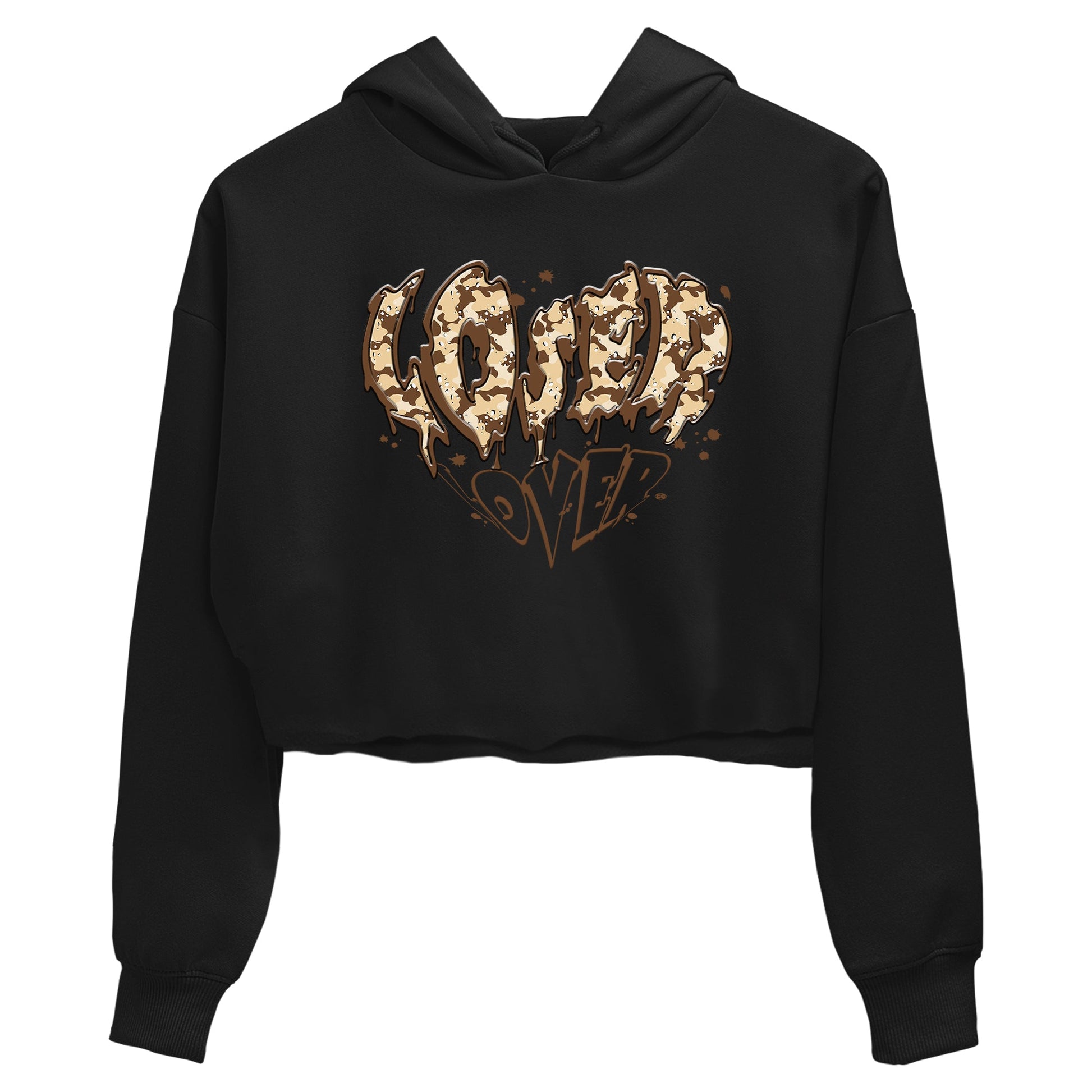 3s Desert Camo shirts to match jordans Melting Loser Lover sneaker match tees Air Jordan 3 Desert Camo SNRT Sneaker Tees streetwear brand Black 2 crop tee