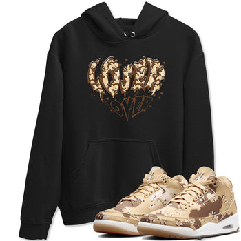 3s Desert Camo shirts to match jordans Melting Loser Lover sneaker match tees Air Jordan 3 Desert Camo SNRT Sneaker Tees streetwear brand Black 1 unisex cotton tee