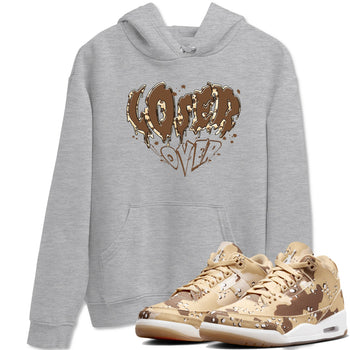 3s Desert Camo shirts to match jordans Melting Loser Lover sneaker match tees Air Jordan 3 Desert Camo SNRT Sneaker Tees streetwear brand Heather Grey 1 unisex cotton tee