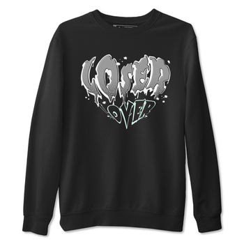 3s Green Glow shirt to match jordans Melting Loser Lover sneaker tees Air Jordan 3 Green Glow SNRT Sneaker Release Tees unisex cotton Black 2 crew neck shirt