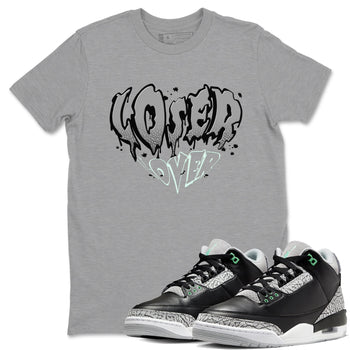 3s Green Glow shirt to match jordans Melting Loser Lover sneaker tees Air Jordan 3 Green Glow SNRT Sneaker Release Tees unisex cotton Heather Grey 1 crew neck shirt