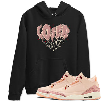 3s Valentines Day shirts to match jordans Melting Loser Lover best t shirts to wear with jordans Air Jordan 3 Valentines Day match shoes to clothes SNRT Sneaker Tees unisex cotton Black 1 shirts