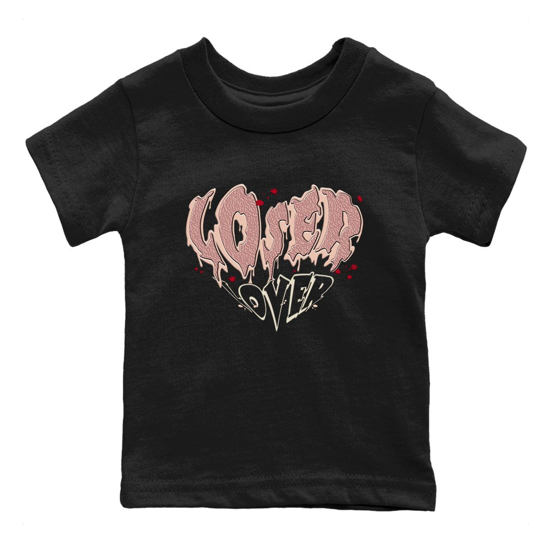 3s Valentines Day shirts to match jordans Melting Loser Lover best t shirts to wear with jordans Air Jordan 3 Valentines Day match shoes to clothes SNRT Sneaker Tees Youth Baby Black 2 tee