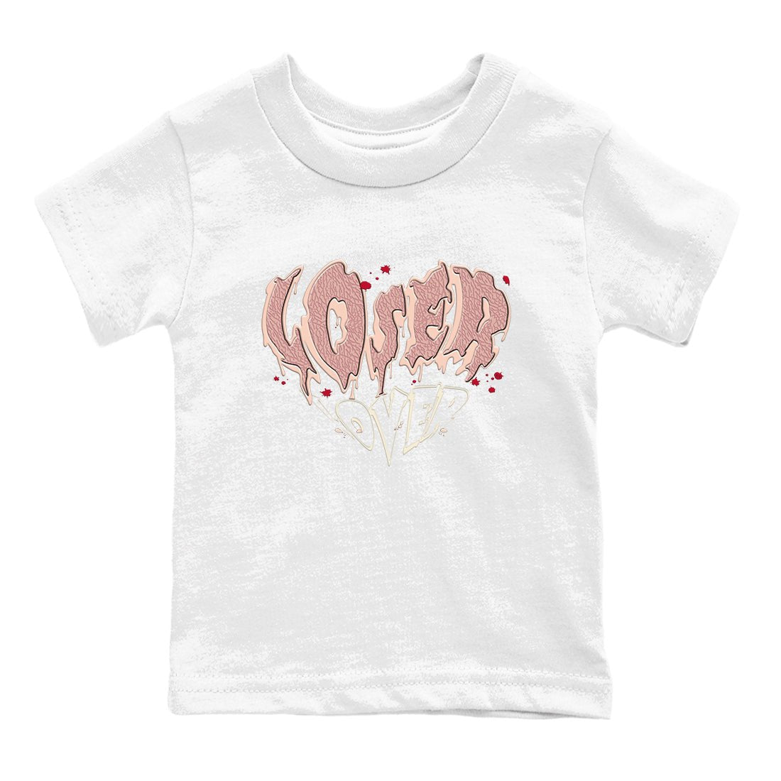 3s Valentines Day shirts to match jordans Melting Loser Lover best t shirts to wear with jordans Air Jordan 3 Valentines Day match shoes to clothes SNRT Sneaker Tees Youth Baby White 2 tee