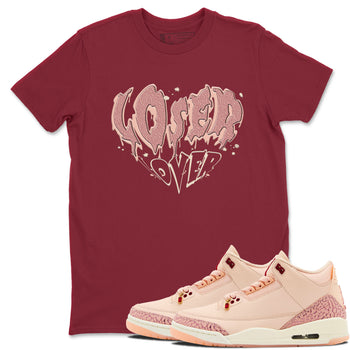 3s Valentines Day shirts to match jordans Melting Loser Lover best t shirts to wear with jordans Air Jordan 3 Valentines Day match shoes to clothes SNRT Sneaker Tees unisex cotton Cardinal 1 shirts