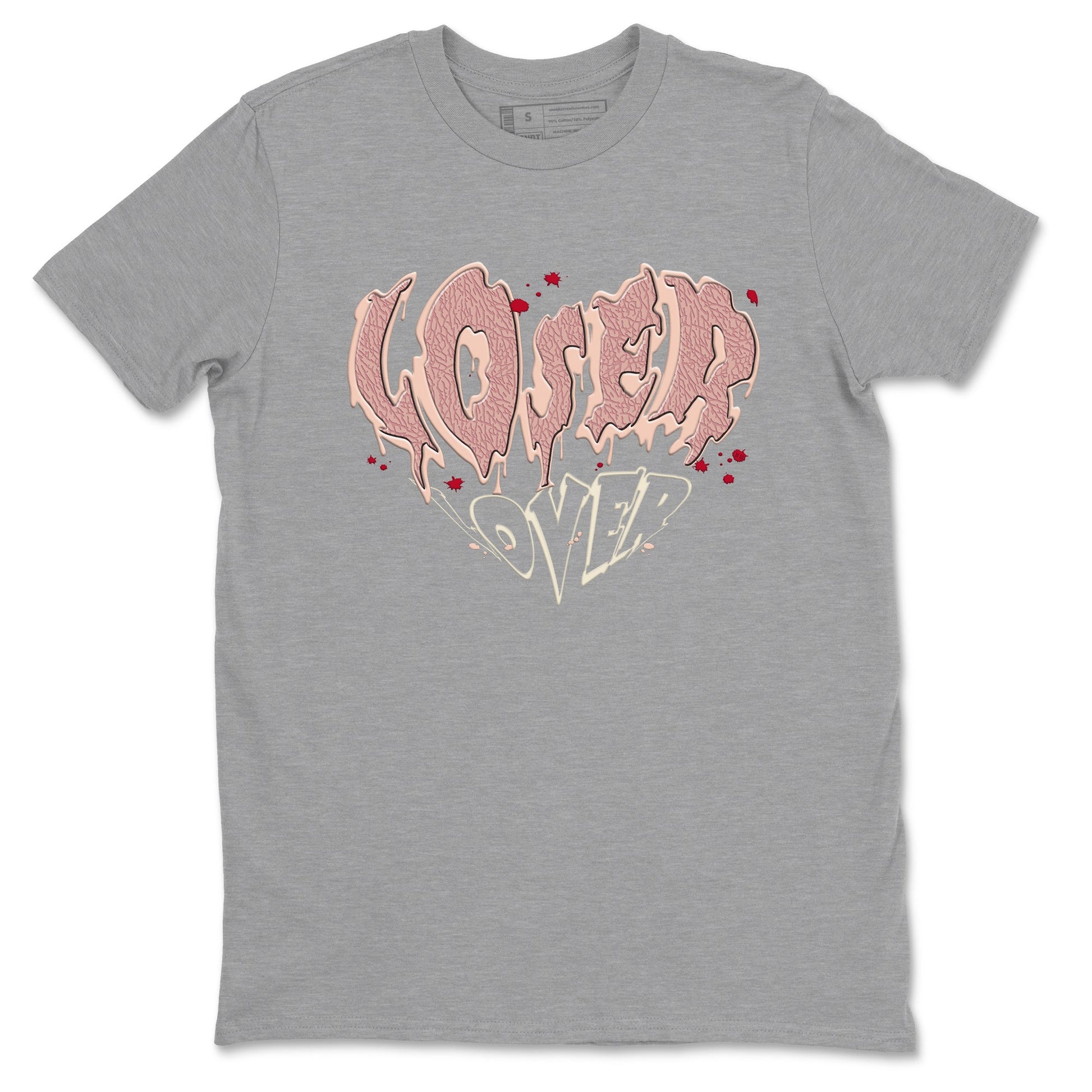 3s Valentines Day shirts to match jordans Melting Loser Lover best t shirts to wear with jordans Air Jordan 3 Valentines Day match shoes to clothes SNRT Sneaker Tees unisex cotton Heather Grey 2 shirts