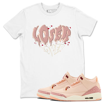 3s Valentines Day shirts to match jordans Melting Loser Lover best t shirts to wear with jordans Air Jordan 3 Valentines Day match shoes to clothes SNRT Sneaker Tees unisex cotton White 1 shirts