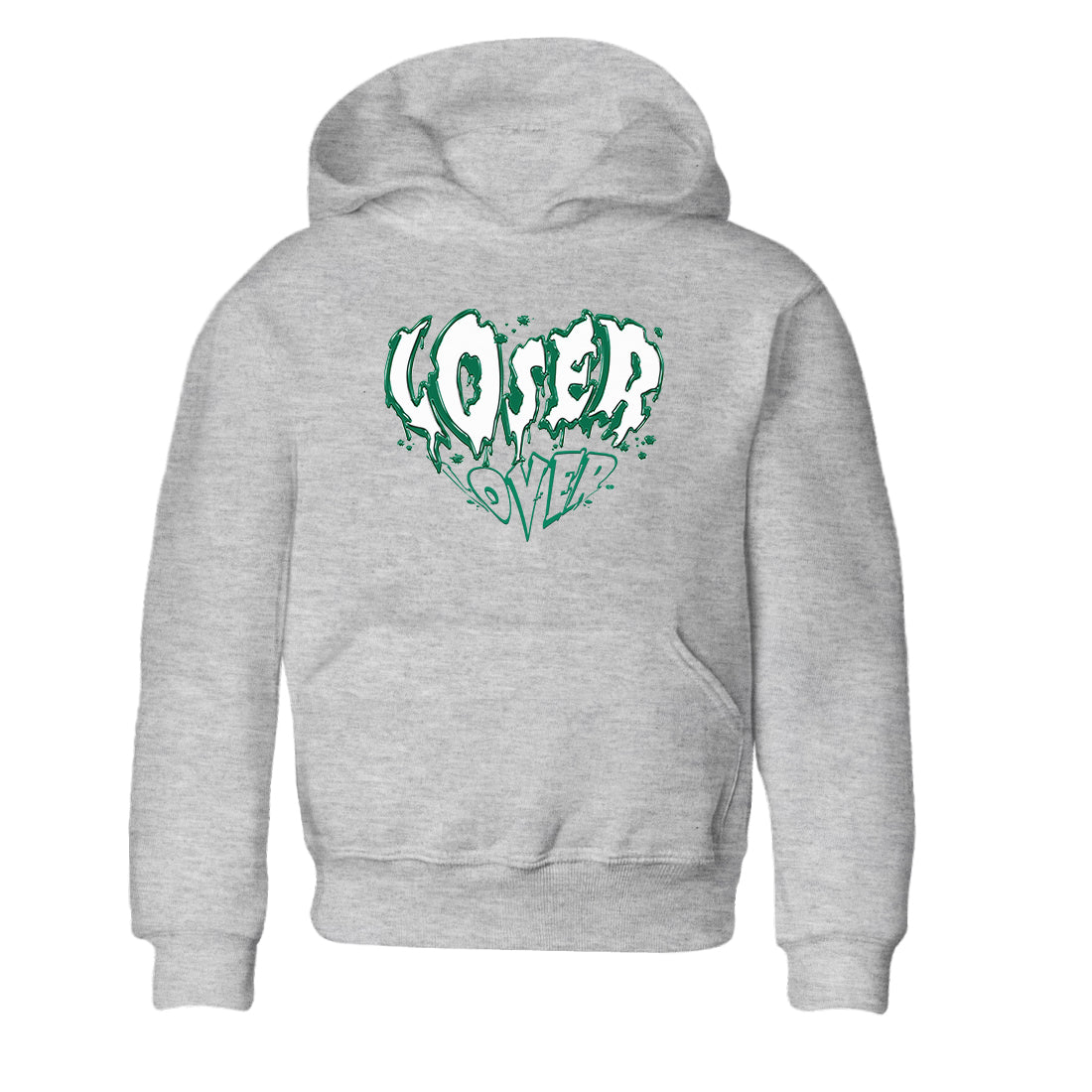 4s Oxidized Green shirts to match jordans Melting Loser Lover sneaker match tees Air Jordan 4 Oxidized Green SNRT Sneaker Tees streetwear brand Baby and Youth Heather Grey 2 cotton tee