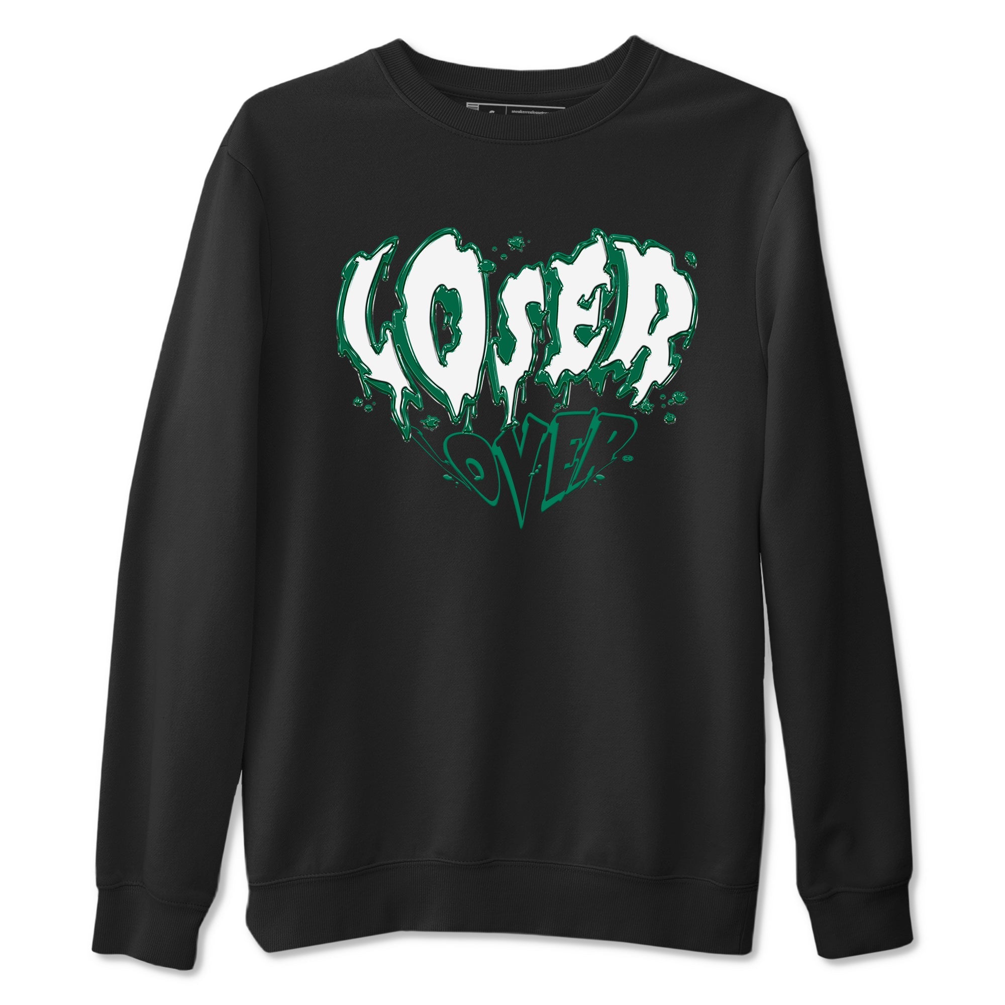 4s Oxidized Green shirts to match jordans Melting Loser Lover sneaker match tees Air Jordan 4 Oxidized Green SNRT Sneaker Tees streetwear brand Black 2 unisex cotton tee