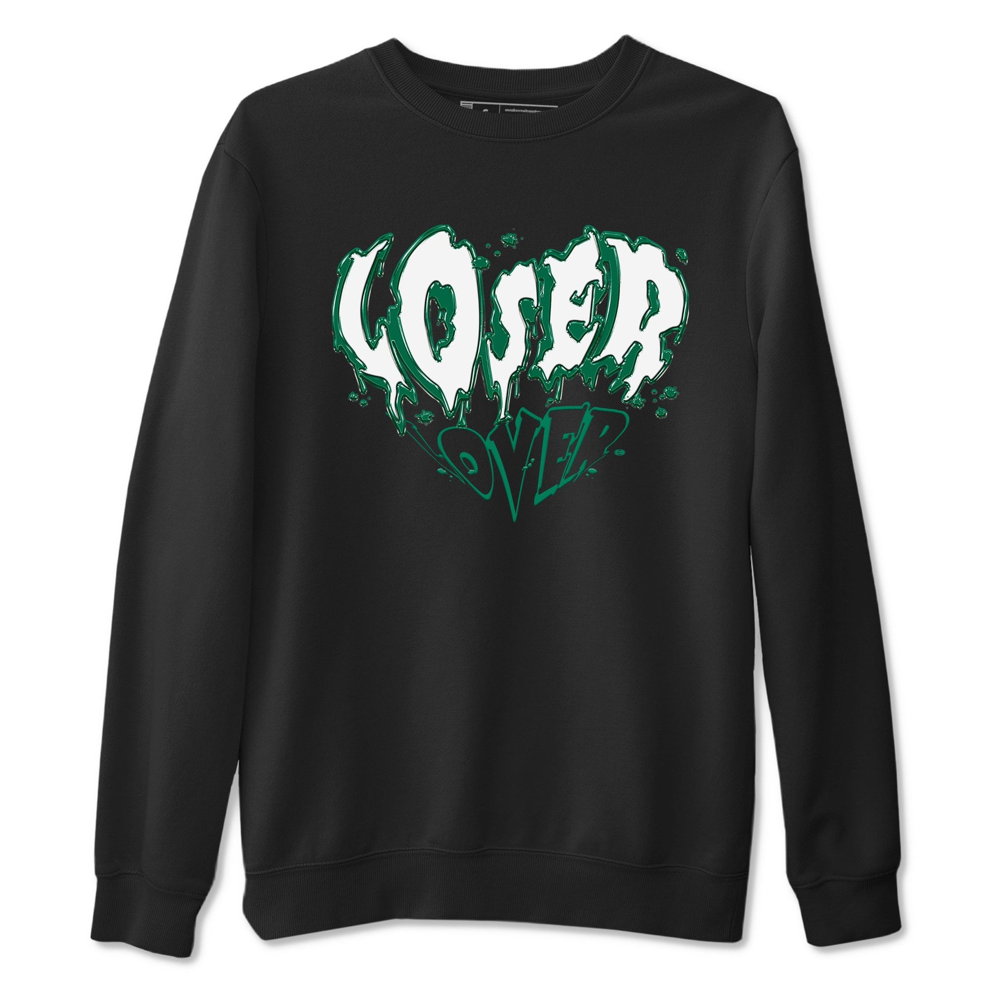 4s Oxidized Green shirts to match jordans Melting Loser Lover sneaker match tees Air Jordan 4 Oxidized Green SNRT Sneaker Tees streetwear brand Black 2 unisex cotton tee