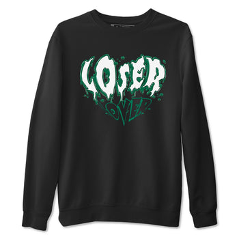 4s Oxidized Green shirts to match jordans Melting Loser Lover sneaker match tees Air Jordan 4 Oxidized Green SNRT Sneaker Tees streetwear brand Black 2 unisex cotton tee