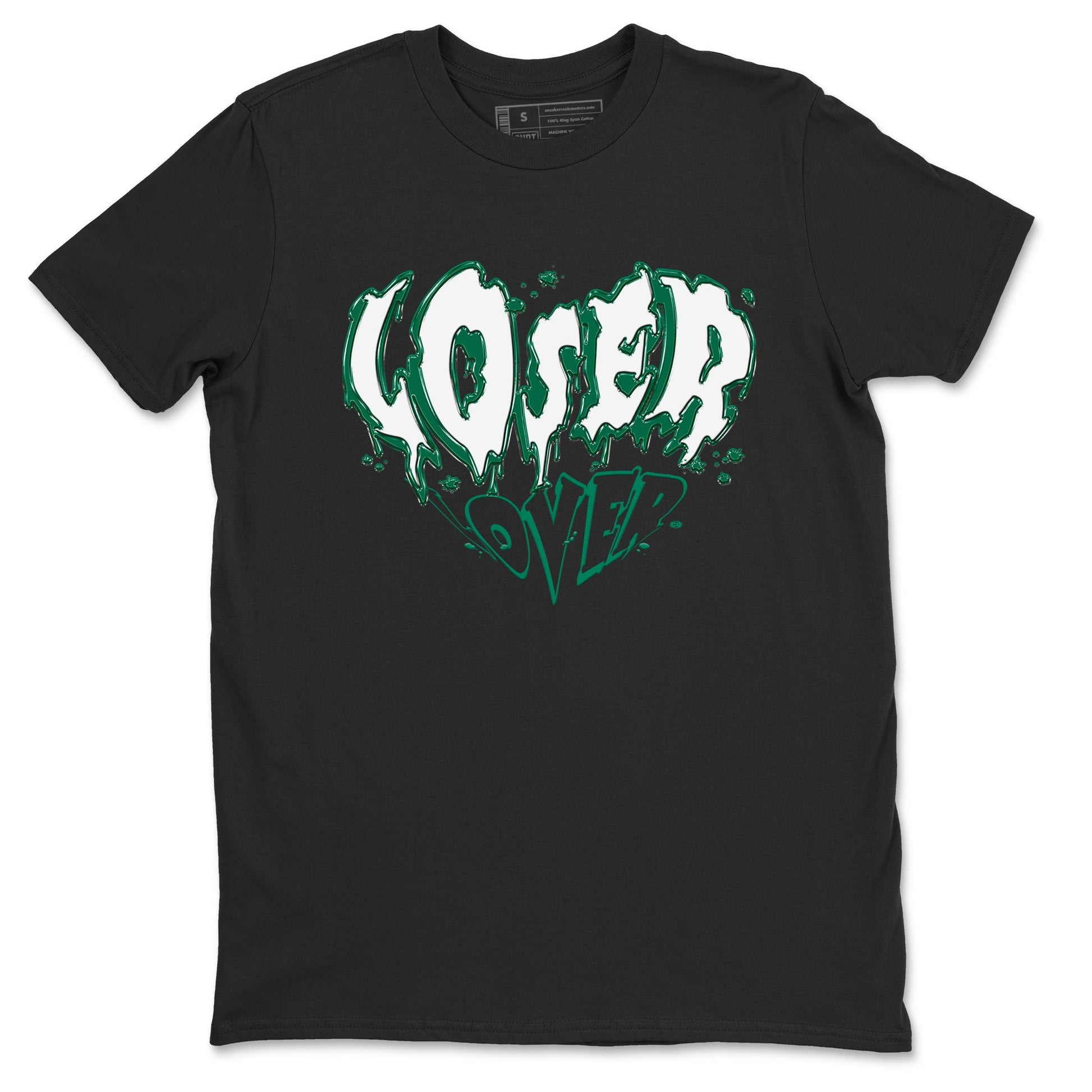 4s Oxidized Green shirts to match jordans Melting Loser Lover sneaker match tees Air Jordan 4 Oxidized Green SNRT Sneaker Tees streetwear brand Black 2 unisex cotton tee