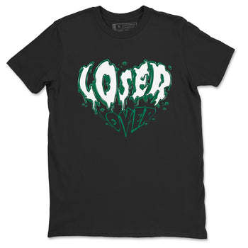 4s Oxidized Green shirts to match jordans Melting Loser Lover sneaker match tees Air Jordan 4 Oxidized Green SNRT Sneaker Tees streetwear brand Black 2 unisex cotton tee