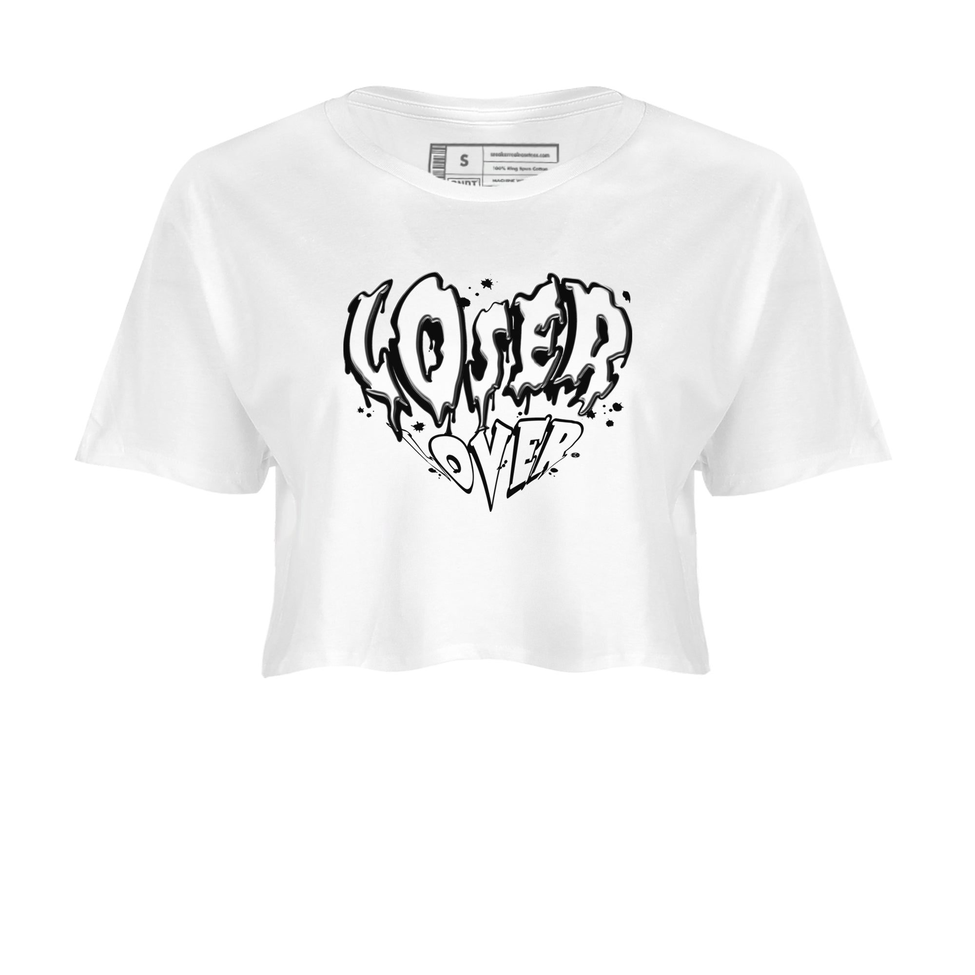 4s White Thunder shirts to match jordans Melting Loser Lover sneaker match tees Air Jordan 4 White Thunder SNRT Sneaker Release Tees unisex cotton White 2 Crop Shirts