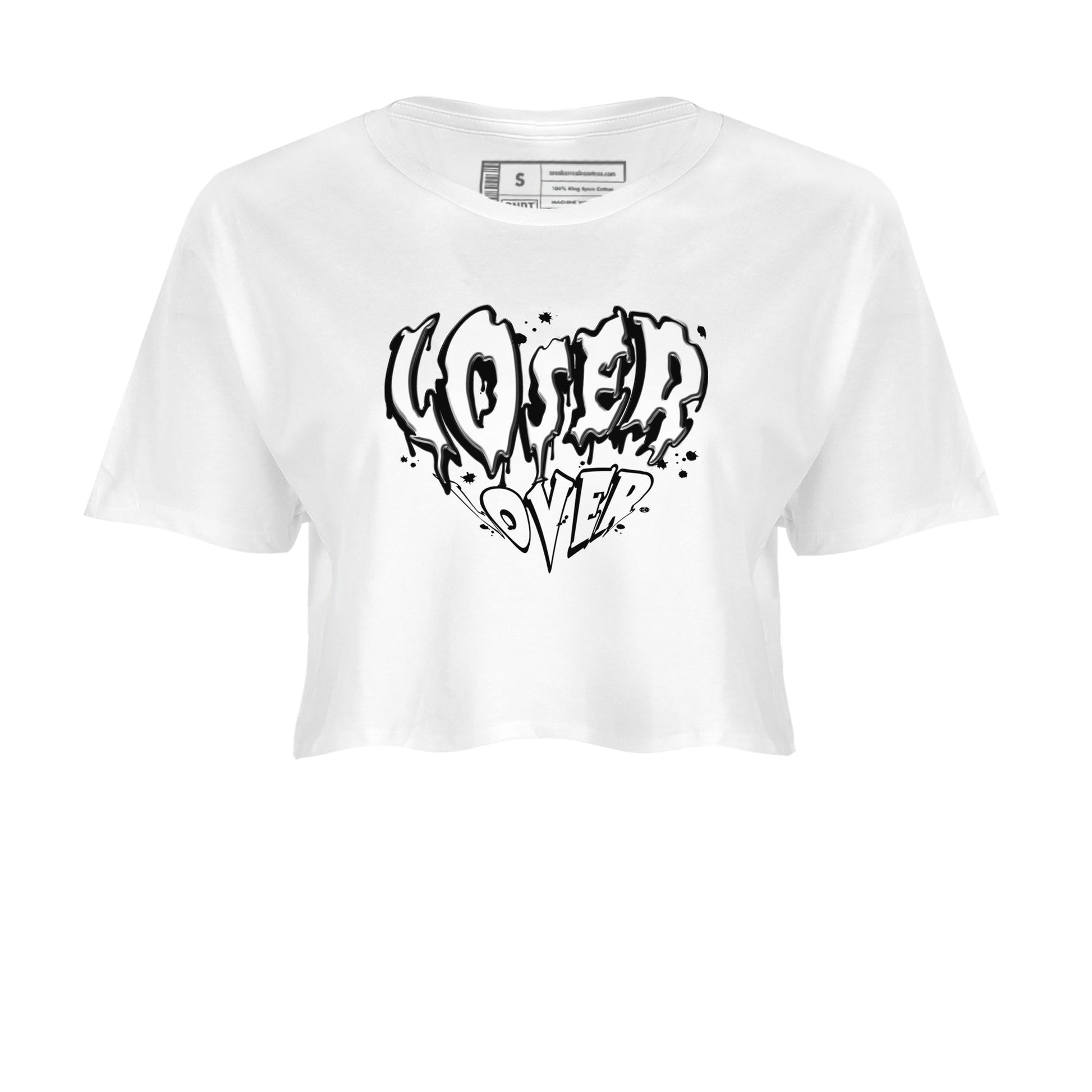 4s White Thunder shirts to match jordans Melting Loser Lover sneaker match tees Air Jordan 4 White Thunder SNRT Sneaker Release Tees unisex cotton White 2 Crop Shirts