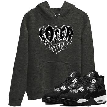 4s White Thunder shirts to match jordans Melting Loser Lover sneaker match tees Air Jordan 4 White Thunder SNRT Sneaker Release Tees unisex cotton Charcoal Heather 1 crew neck shirts