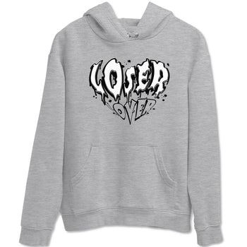 4s White Thunder shirts to match jordans Melting Loser Lover sneaker match tees Air Jordan 4 White Thunder SNRT Sneaker Release Tees unisex cotton Heather Grey 2 crew neck shirts