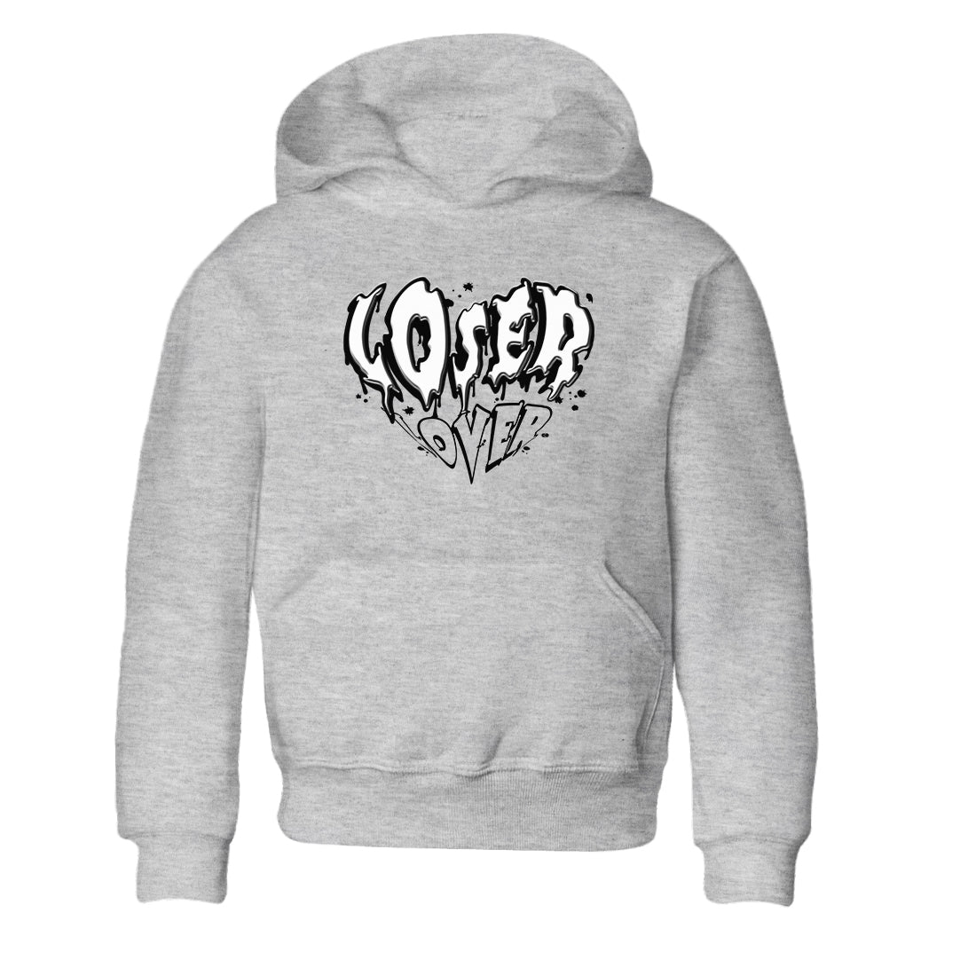 4s White Thunder shirts to match jordans Melting Loser Lover sneaker match tees Air Jordan 4 White Thunder SNRT Sneaker Release Tees Youth Baby Heather Grey 2 crew neck shirts