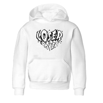 4s White Thunder shirts to match jordans Melting Loser Lover sneaker match tees Air Jordan 4 White Thunder SNRT Sneaker Release Tees Youth Baby White 2 crew neck shirts
