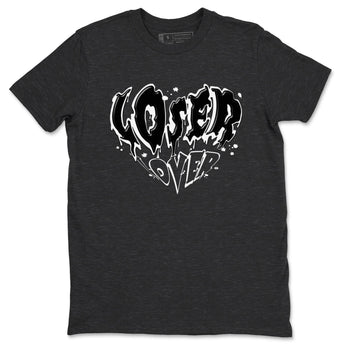 4s White Thunder shirts to match jordans Melting Loser Lover sneaker match tees Air Jordan 4 White Thunder SNRT Sneaker Release Tees unisex cotton Charcoal Heather 2 crew neck shirts