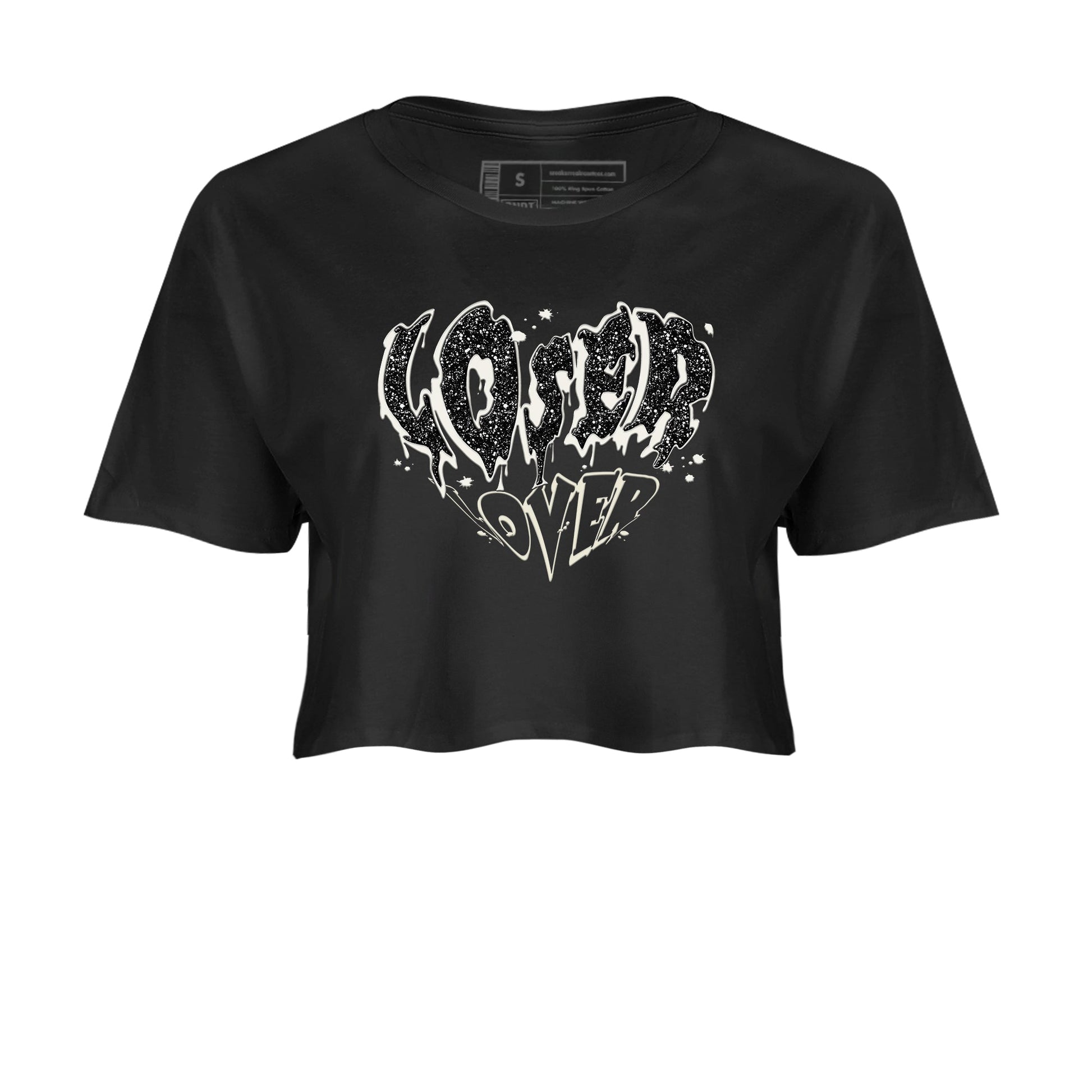 5s Sail shirt to match jordans Melting Loser Lover sneaker tees Air Jordan 5 Sail SNRT Sneaker Release Tees Black 2 crop length shirt