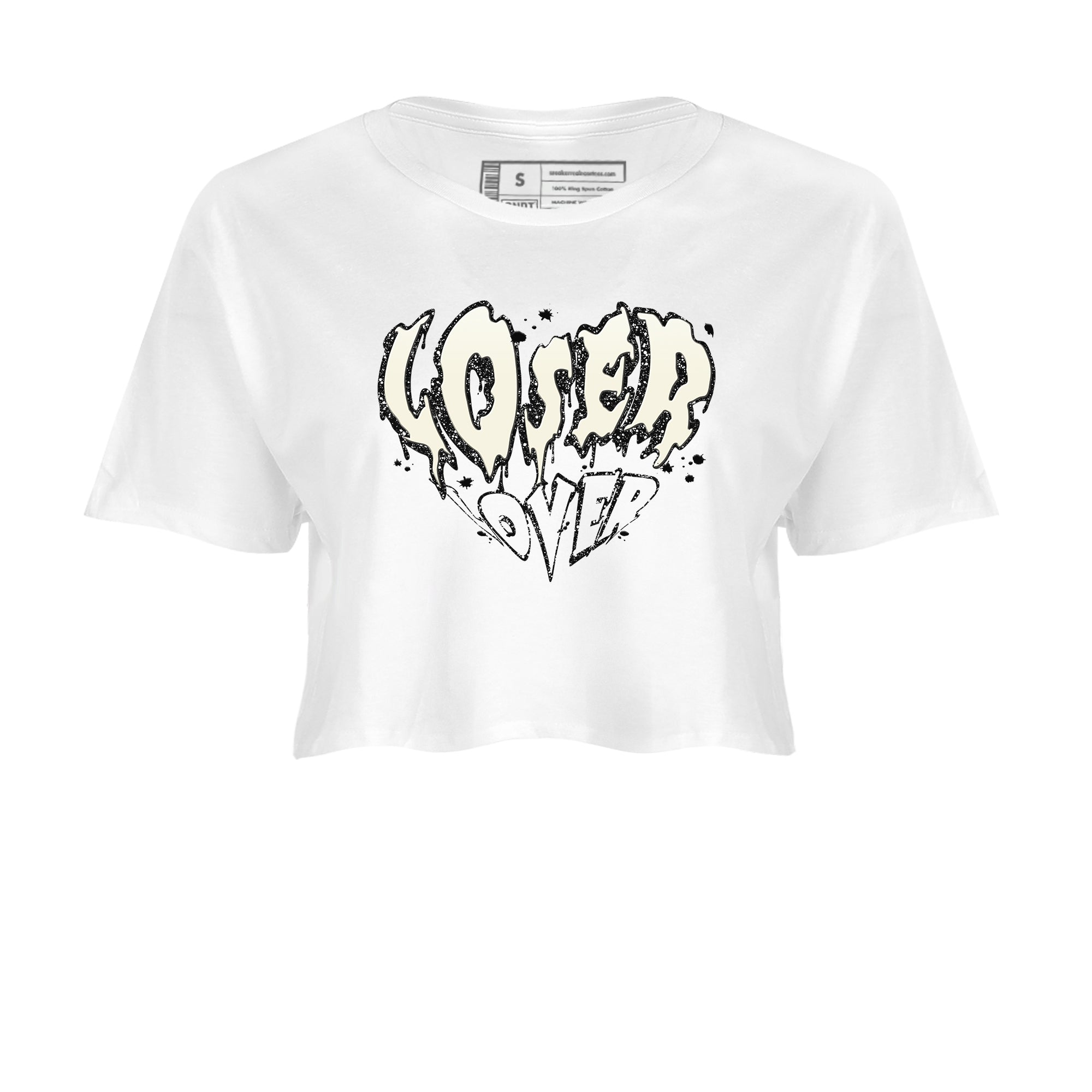 5s Sail shirt to match jordans Melting Loser Lover sneaker tees Air Jordan 5 Sail SNRT Sneaker Release Tees White 2 crop length shirt