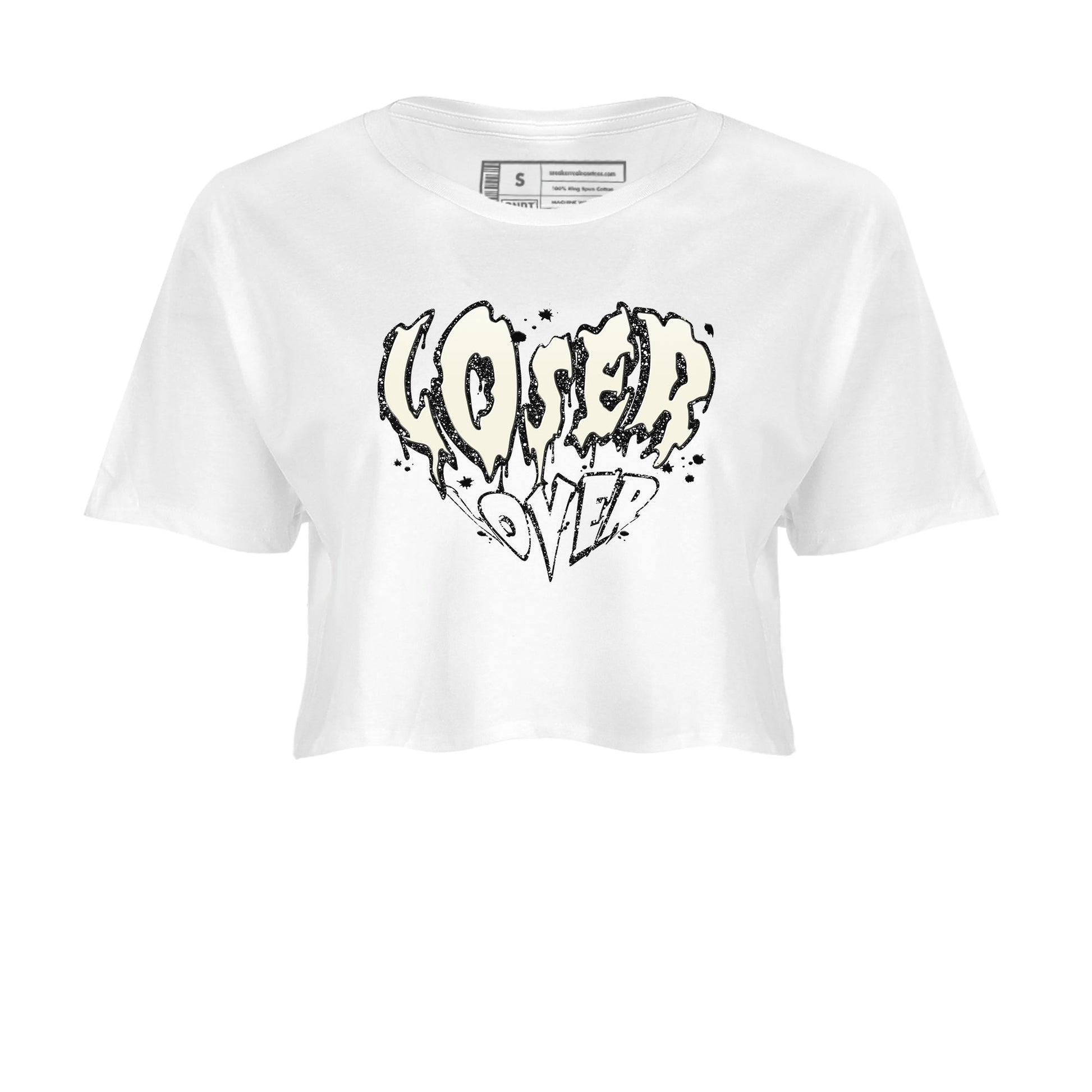 5s Sail shirt to match jordans Melting Loser Lover sneaker tees Air Jordan 5 Sail SNRT Sneaker Release Tees White 2 crop length shirt